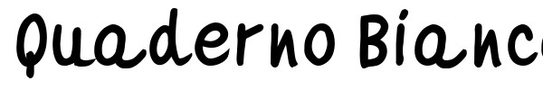 Quaderno Bianco font preview